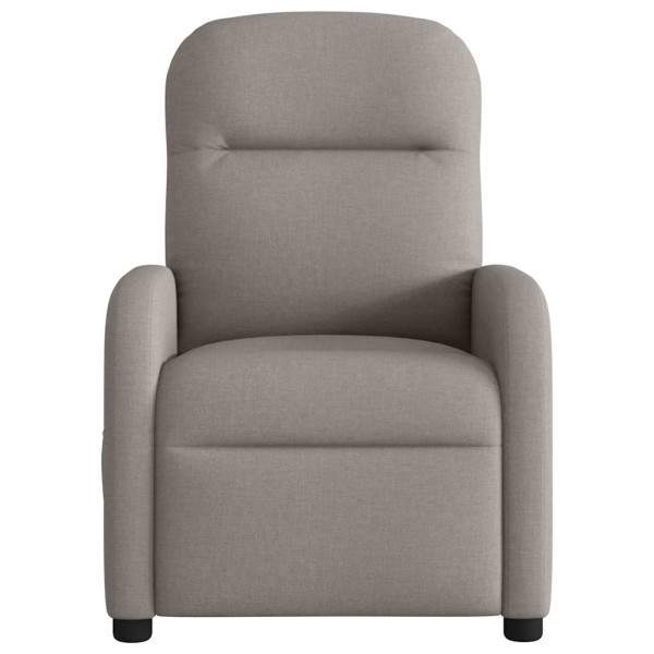 Sillón reclinable eléctrico tela gris taupé M 5