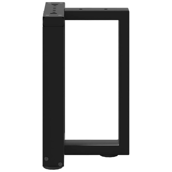 Patas de mesa de centro en forma de T 2 uds acero negro M 5