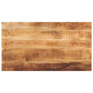 Tablero de mesa rectangular madera mango rugosa 110x50x3.8 cm D