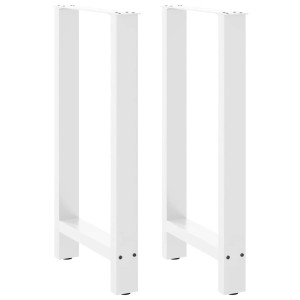 Pés de placa de aço branco 2 pcs 40x (90-91) cm D