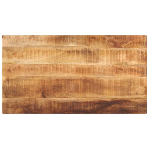 Tablero de mesa rectangular madera mango rugosa 120x70x3.8 cm D