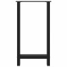 Patas de mesa de centro acero negro 2 uds 50x(90-91) cm 5