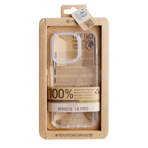 Funda muvit recycletek para apple iphone 14 pro transparente D