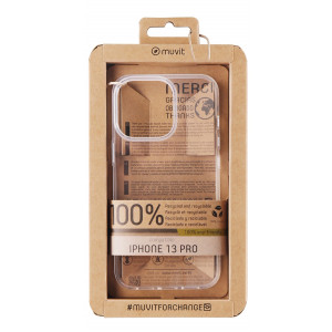 Funda muvit recycletek para apple iphone 13 pro transparente D