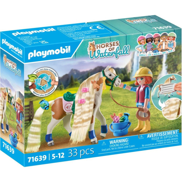 Playmobil ellie con caballo D