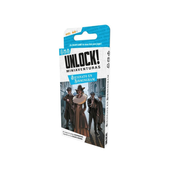 Juego de cartas unlock! miniaventuras asesinato en birmingham D