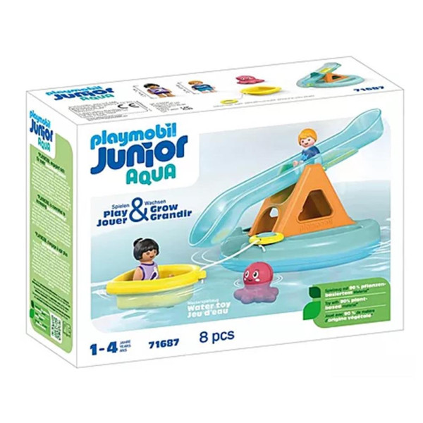 Playmobil junior aqua: isla de baño con tobogán D