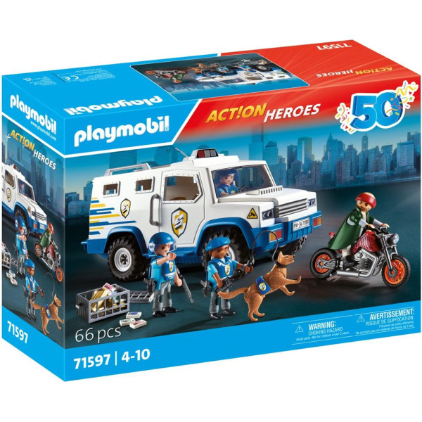 Playmobil transporte dinero policia D