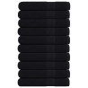Toallas 10 uds 100% algodón negro 100x200 cm 600 gsm 1