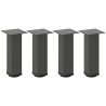 Patas para mesa de centro 4 uds acero antracita 30-32 cm 2