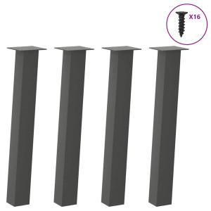 Padrões para a mesa central 4 pcs antracite aço 72 cm D