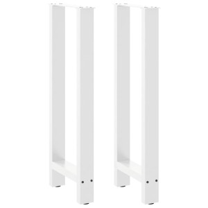 Pés de placa de aço branco 2 pcs 50x (100-101) cm D