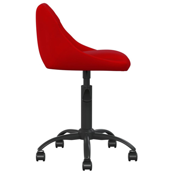 Silla de comedor terciopelo rojo tinto M 4