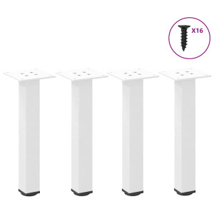 Pernas para mesa de centro 4 peças aço branco 30-32 cm D