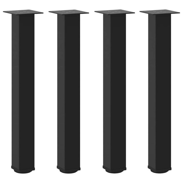 Patas para mesa de centro 4 uds acero negro 72-74 cm M 2