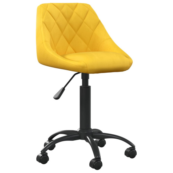 Silla de comedor de terciopelo amarillo mostaza M 2