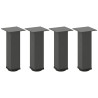 Patas para mesa de centro 4 uds acero antracita 42-44 cm 2