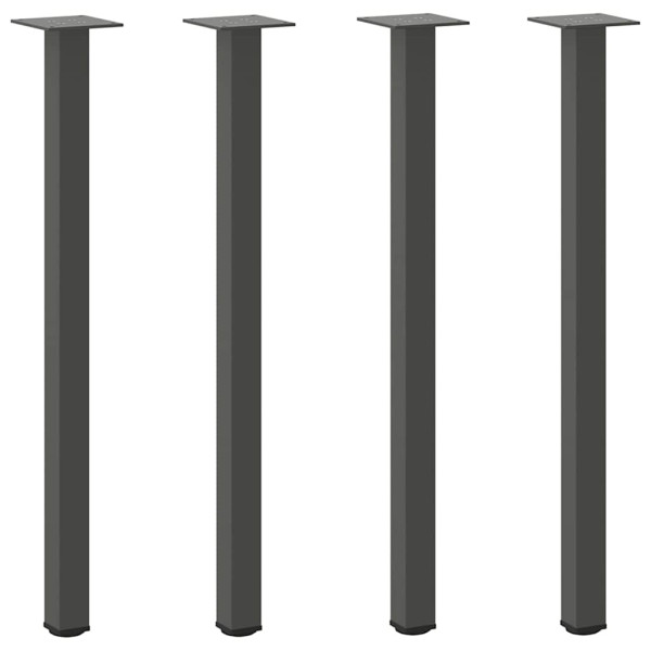 Patas para mesa de centro 4 uds acero antracita 72-74 cm M 2