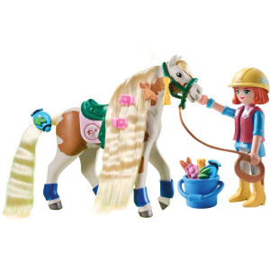 Playmobil ellie con caballo H