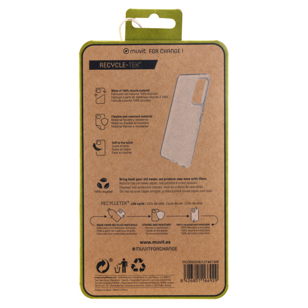 Funda muvit recycletek para samsung galaxy a53 5g transparente M 6