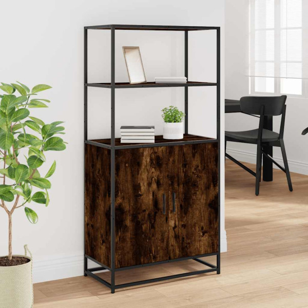 Aparador alto madera de ingeniería y metal 68x35x139 cm M 3