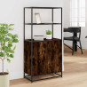 Aparador alto madera de ingeniería y metal 68x35x139 cm 3