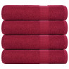 Toallas de Baño 4 uds burdeos 100x150 cm 360 gsm 100% algodón 1