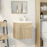 Mueble de lavabo de baño madera roble Sonoma 41x38.5x46 cm 3