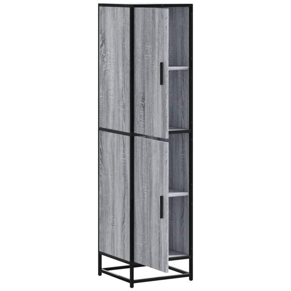 Aparador alto madera ingeniería metal gris sonoma 35.5x35x13 cm M 5