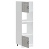 Armarios para horno 2 uds Lucca gris sonoma madera ingeniería 5