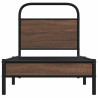 Estructura de cama sin colchón 75x190 cm madera marrón roble 5