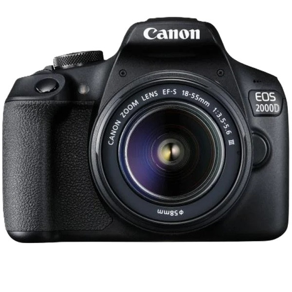 Camara digital reflex canon eos 2000d + 18 - 55 - cmos -  24.1mp -  digic 4+ -  full hd -  9 puntos referencia -  wifi -  nfc D