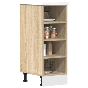 Armario inferior de fregadero madera ingeniería 30x44.5x81.5 cm D