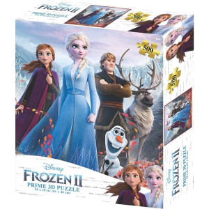 Puzzle lenticular prime 3d disney caracteres congelados 500 peças D