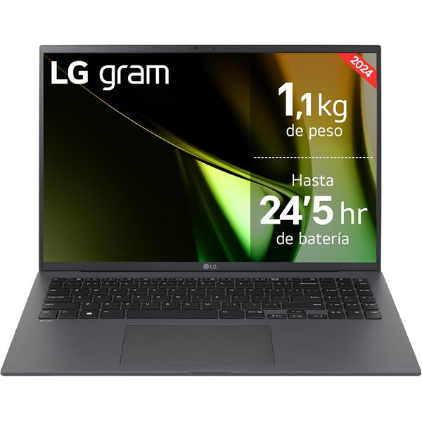 Portátil lg gram 16z90s-g.ad7bb intel core ultra 7-155h/ 32gb/ 2tb ssd/ 16'/ win11 D