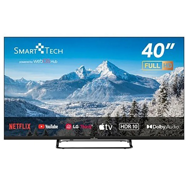 Smart TV SMART TECH 40" LED FHD 40QW01V negro D