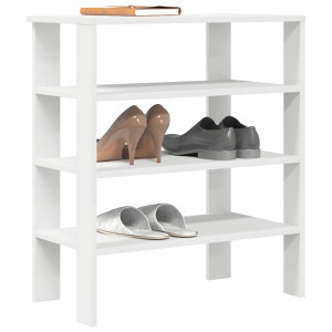 Mueble zapatero madera contrachapada blanco 61x32x70 cm D