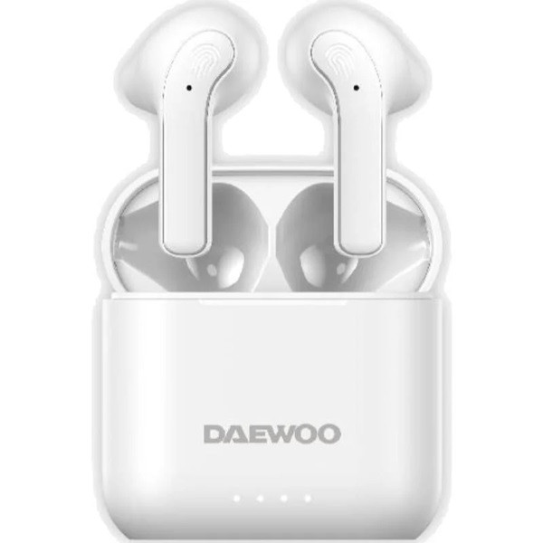 Auriculares bluetooth daewoo dw2021 con estuche de carga/ autonomía 5h/ blancos D