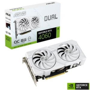 Tarjeta Gráfica Asus Dual Geforce RTX 4060 White Edition 8GB GDDR6 D