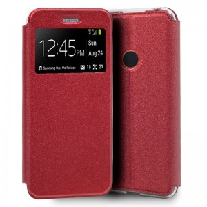 Funda Flip Cover Xiaomi Redmi Note 8 Liso Rojo D