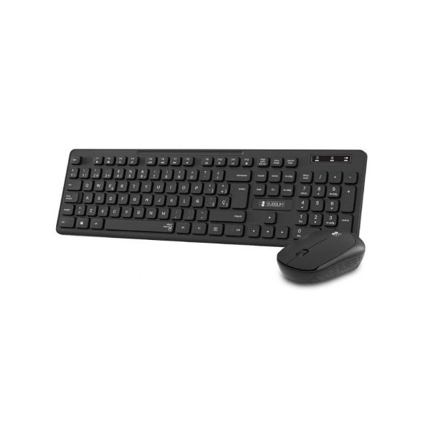 Teclado y Ratón inalámbrico Subblim Combo Business Slim CSSW10 negro D