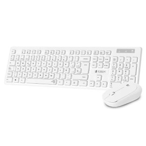 Teclado y ratón subblim combo business slim silencioso inalámbrico/ blanco D