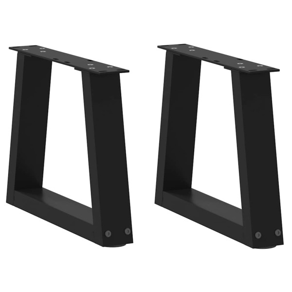 Patas para mesa de comedor forma V 2 uds negro 40x(30-31.3) cm Patas para mesa de comedor forma V 2 uds negro 40x(30-31.3) cm D