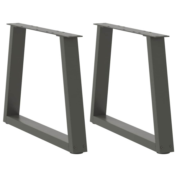 Patas para mesa de comedor en forma de V 2 uds antracita acero Patas para mesa de comedor en forma de V 2 uds antracita acero D