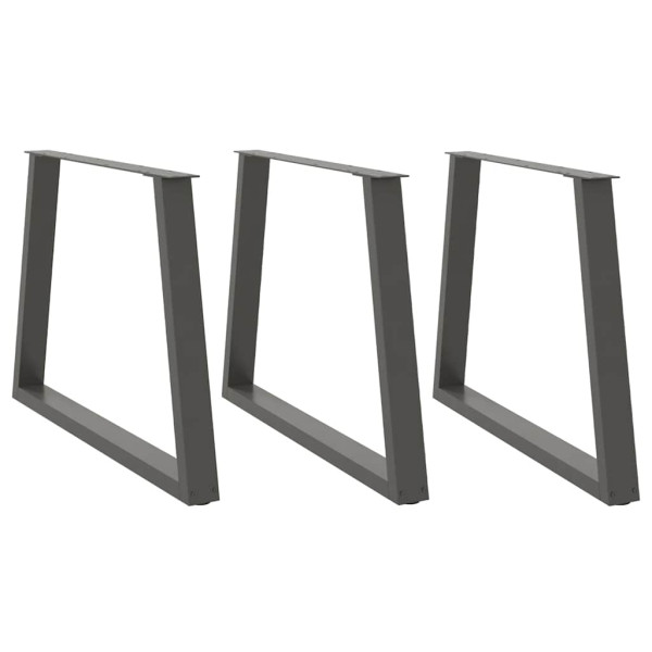 Patas para mesa comedor forma V 3uds antracita 100x(72-73.3) cm Patas para mesa comedor forma V 3uds antracita 100x(72-73.3) cm D