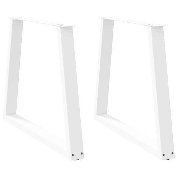 Patas para mesa de comedor forma V 2 uds blanco 70x(72-73.3) cm Patas para mesa de comedor forma V 2 uds blanco 70x(72-73.3) cm D