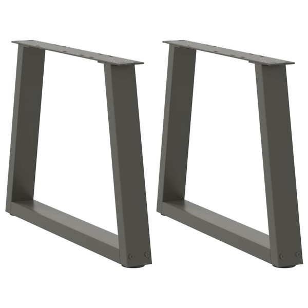 Patas para mesa de comedor en forma de V 2 uds antracita acero Patas para mesa de comedor en forma de V 2 uds antracita acero D