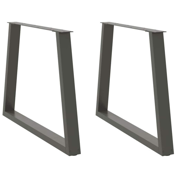 Patas para mesa comedor forma V 2uds antracita 90x(72-73.3) cm Patas para mesa comedor forma V 2uds antracita 90x(72-73.3) cm D