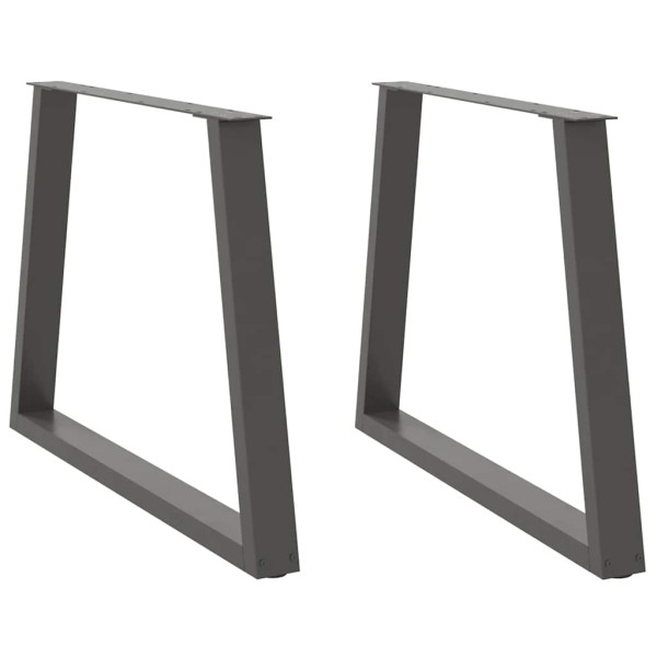 Patas para mesa comedor forma V 2uds antracita 100x(72-73.3) cm Patas para mesa comedor forma V 2uds antracita 100x(72-73.3) cm D