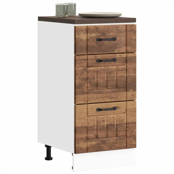 Mueble bajo de cocina Lucca madera vieja Mueble bajo de cocina Lucca madera vieja D